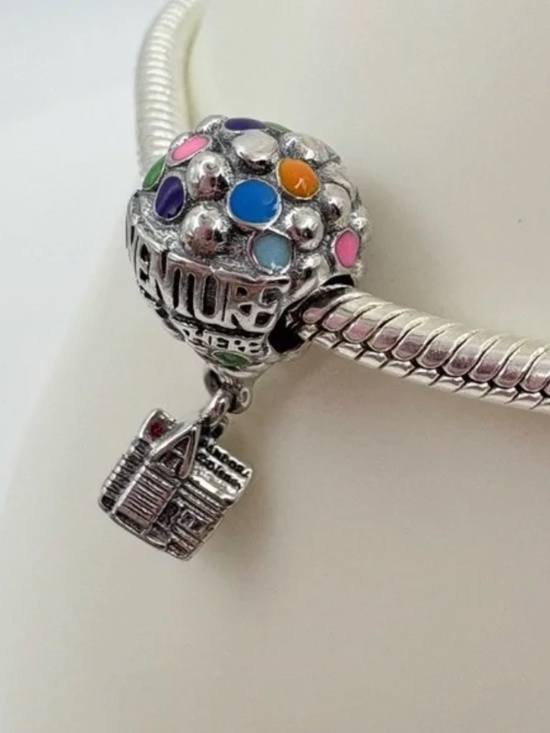 Pandora Jewelry - NEW Authentic Sparkling Pavé Round Pink-Red Charm For Pandora Bracelet